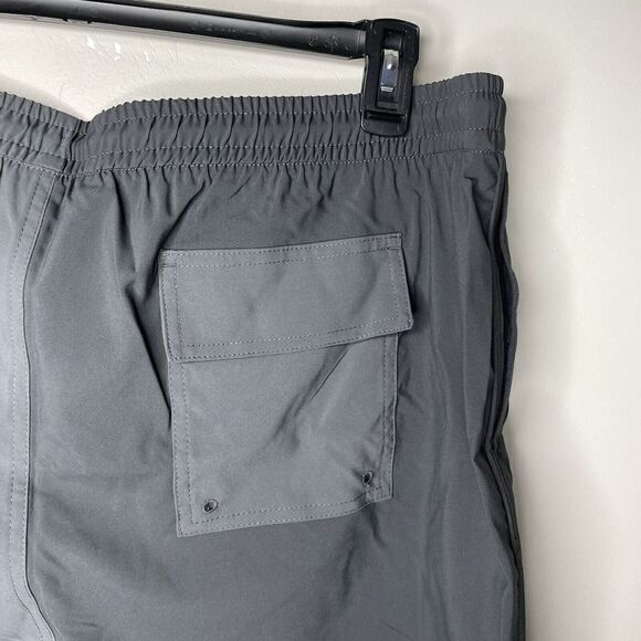 ABERCROMBIE & FITCH Mens Cabana Swim Trunks NEW Gray Lined Stretch Sz XXL 2XL - Picture 10 of 14